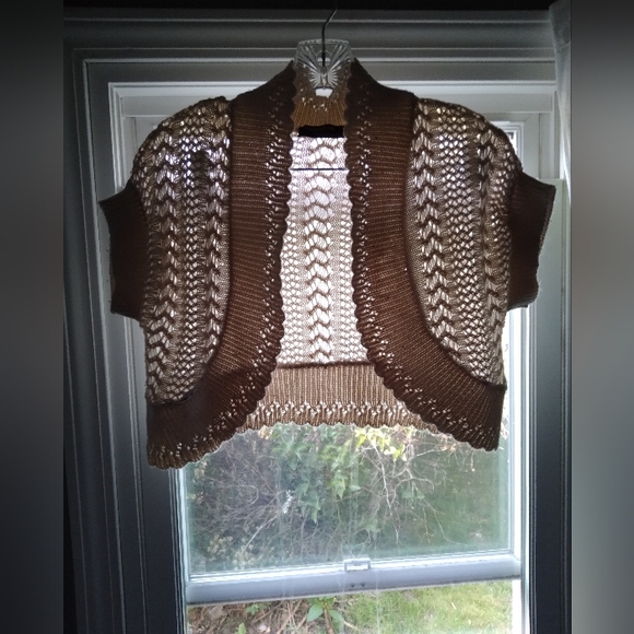 Cream knit cover up sweater - Picture 12 of 12